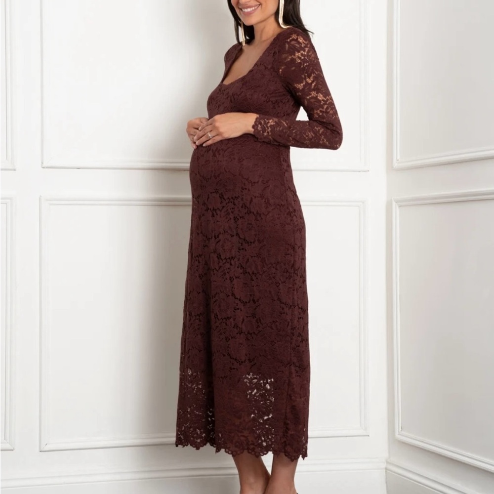 Seraphine Lace Maternity Dress